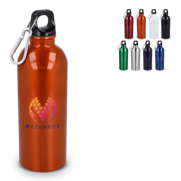 R-Edelstahl einwandige Flasche mit Karabiner 500 ml