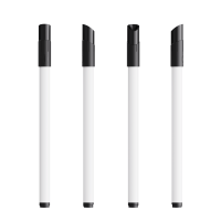 Weiß / Schwarz / Schwarze Tinte