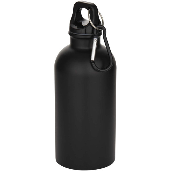 Oregon 400 ml matte RCS-zertifizierte einwandige Trinkflasche aus recyceltem Edelstahl mit Karabiner